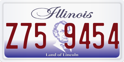 IL license plate Z759454
