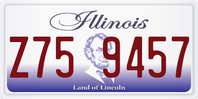 IL license plate Z759457