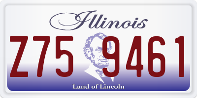 IL license plate Z759461