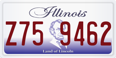 IL license plate Z759462