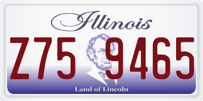 IL license plate Z759465