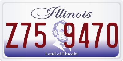 IL license plate Z759470