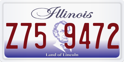 IL license plate Z759472