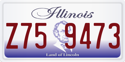 IL license plate Z759473