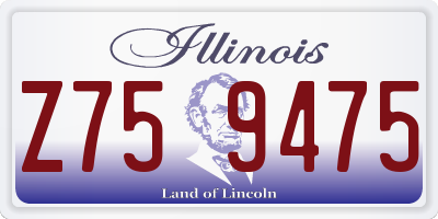 IL license plate Z759475