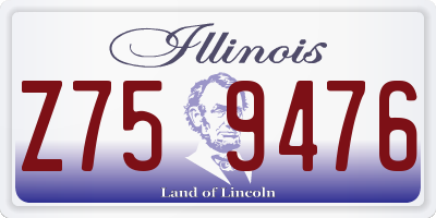 IL license plate Z759476