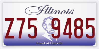 IL license plate Z759485