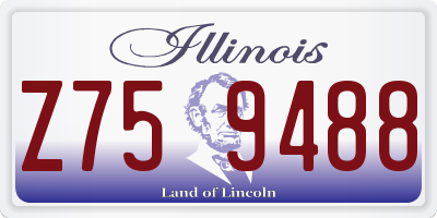 IL license plate Z759488