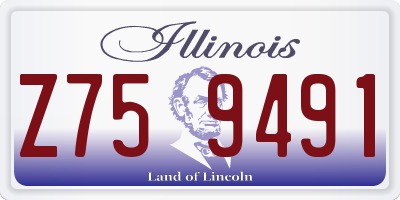 IL license plate Z759491