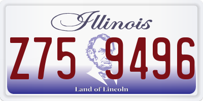 IL license plate Z759496