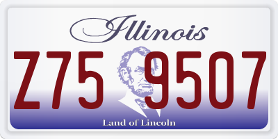 IL license plate Z759507