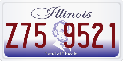 IL license plate Z759521