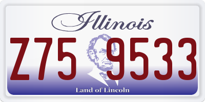 IL license plate Z759533