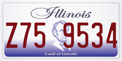 IL license plate Z759534