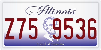 IL license plate Z759536