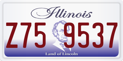 IL license plate Z759537