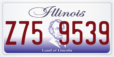 IL license plate Z759539