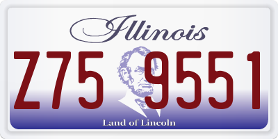 IL license plate Z759551
