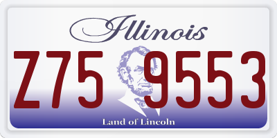 IL license plate Z759553