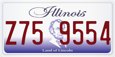 IL license plate Z759554