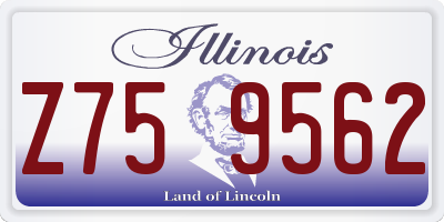 IL license plate Z759562