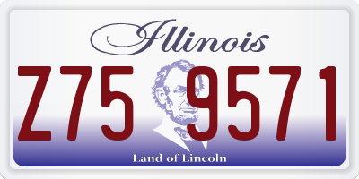 IL license plate Z759571