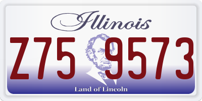 IL license plate Z759573