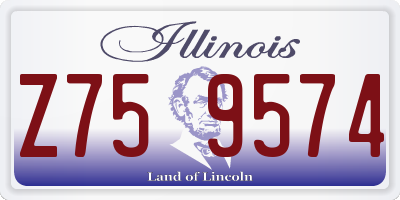 IL license plate Z759574