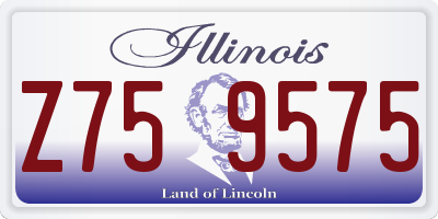 IL license plate Z759575
