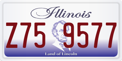 IL license plate Z759577