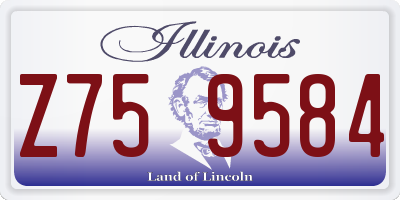 IL license plate Z759584