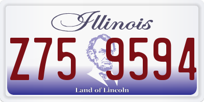 IL license plate Z759594