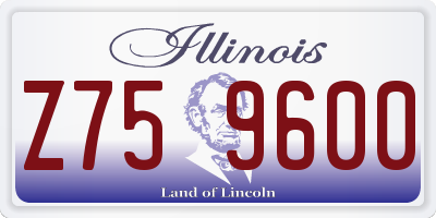 IL license plate Z759600