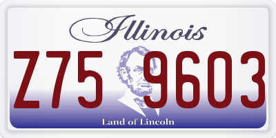 IL license plate Z759603