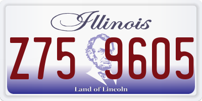 IL license plate Z759605