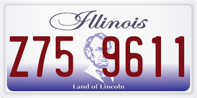 IL license plate Z759611