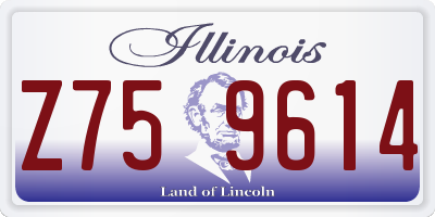 IL license plate Z759614