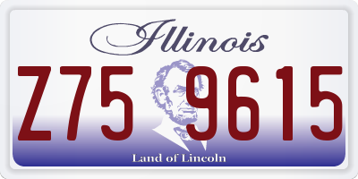 IL license plate Z759615