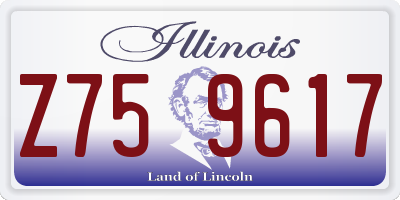 IL license plate Z759617