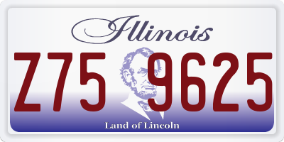 IL license plate Z759625