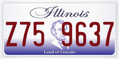 IL license plate Z759637