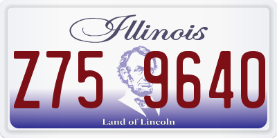 IL license plate Z759640