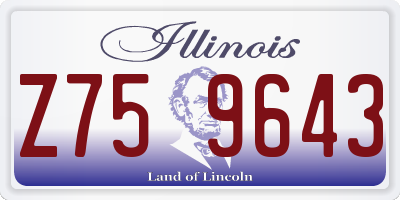 IL license plate Z759643
