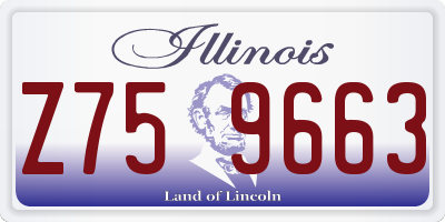 IL license plate Z759663