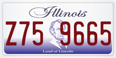 IL license plate Z759665