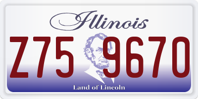 IL license plate Z759670