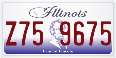 IL license plate Z759675