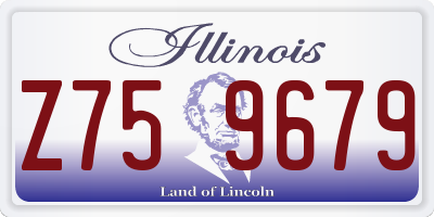 IL license plate Z759679