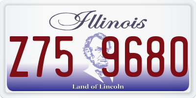 IL license plate Z759680
