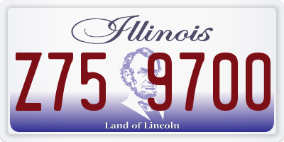 IL license plate Z759700